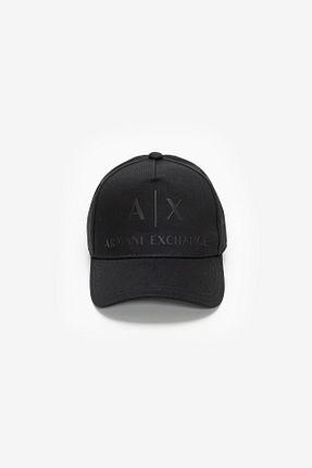 کلاه مشکی زنانه پنبه ای Armani Exchange - کد 652853280