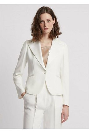 کت سفید زنانه پلی استر Emporio Armani - کد 42055253