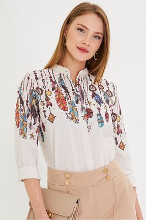 پیراهن بژ زنانه رگولار armonika - کد 901906505