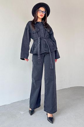 ست بالاتنه و پائین تنه مشکی زنانه بافتنی Cappmoda - کد 925231414