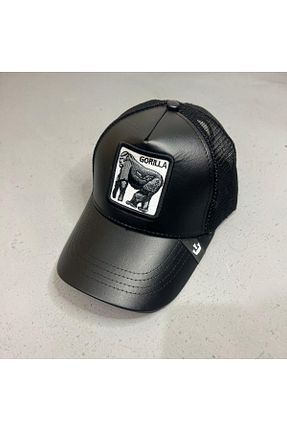 کلاه مشکی زنانه چرم مصنوعی Store ışık - کد 813352133