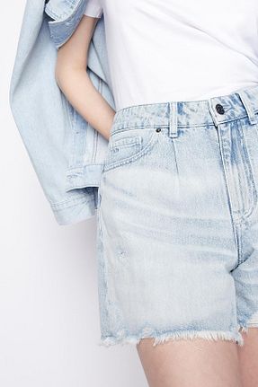 شلوارک و برمودا آبی زنانه رگولار Armani Exchange - کد 874407732