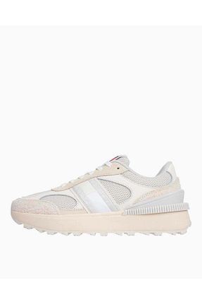 کفش اسنیکر بژ زنانه بند دار Tommy Hilfiger - کد 925237938