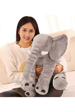 اسباب بازی مخملی طوسی بچه گانه 65 cm Pandamkee - کد 211198957