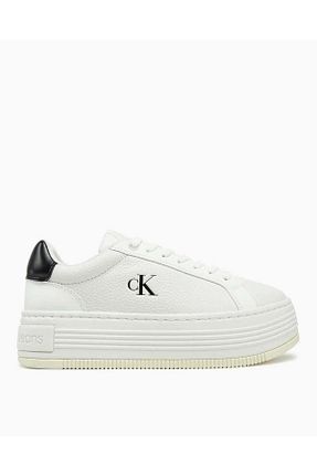 کفش اسنیکر سفید زنانه چرم اصل Calvin Klein - کد 900890057