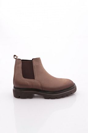 بوت / نیم بوت بژ مردانه چرم خالص Dgn - کد 925237359