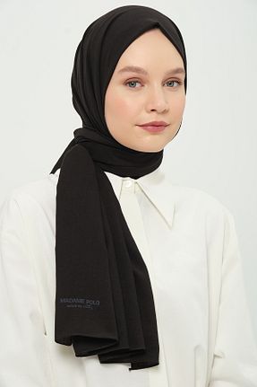 شال مشکی زنانه پنبه پلی استر Madame Polo - کد 925282572