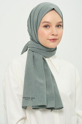 شال سبز زنانه پنبه پلی استر Madame Polo - کد 925282921