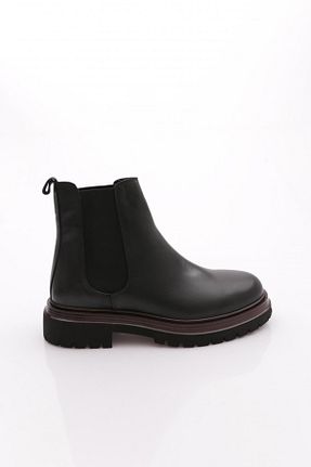 بوت / نیم بوت مشکی مردانه چرم خالص Dgn - کد 925237382