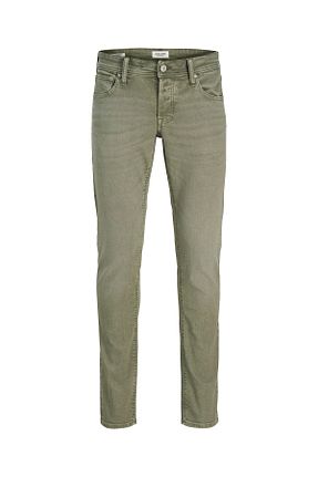 شلوار جین سبز مردانه پاچه تنگ Jack & Jones - کد 925280419