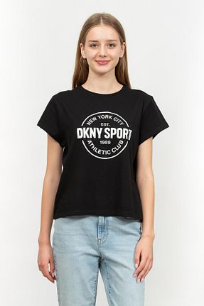 تیشرت مشکی زنانه رگولار Dkny - کد 890475553