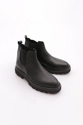 بوت / نیم بوت مشکی مردانه چرم خالص Dgn - کد 925237408