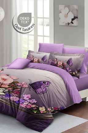 روتختی دونفره بنفش پنبه - ساتن Monohome - کد 701329747