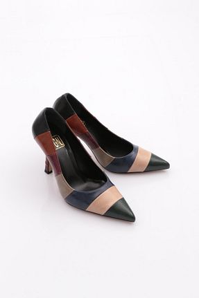 کفش پاشنه بلند کلاسیک مشکی زنانه چرم مصنوعی Dgn - کد 925238268
