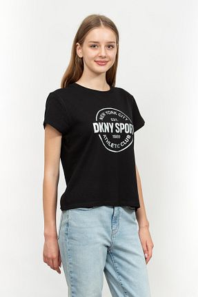 تیشرت مشکی زنانه رگولار Dkny - کد 890475553