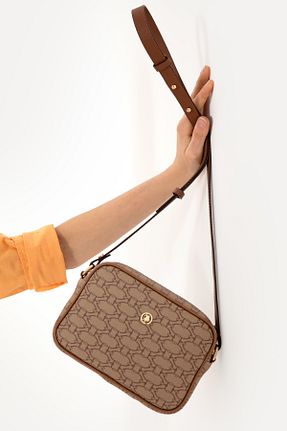 کیف دوشی بژ زنانه چرم مصنوعی U.S. Polo Assn. - کد 925288574