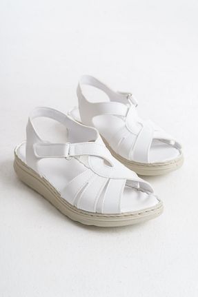 صندل سفید زنانه پاشنه تخت Solo Bag - کد 925287424