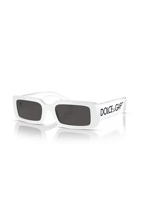 عینک آفتابی سفید زنانه UV400 Dolce&Gabbana - کد 748666108