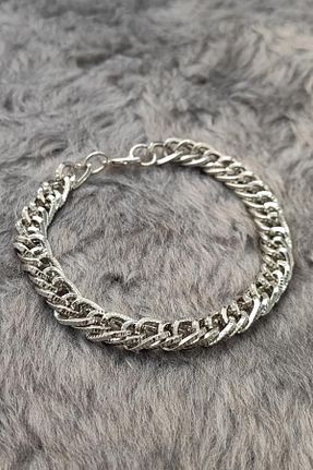 دستبند استیل (فولاد) طوسی مردانه استیل (فولاد) Chavin - کد 32919770