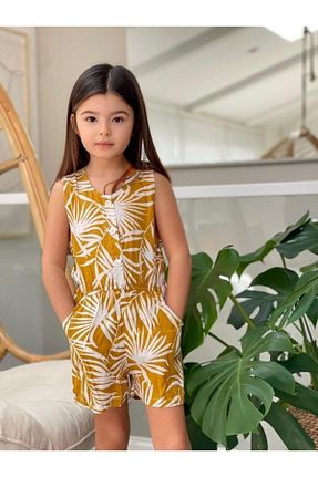 سرهمی زرد بچه گانه بدون آستین Hilal Akıncı Kids - کد 98879164