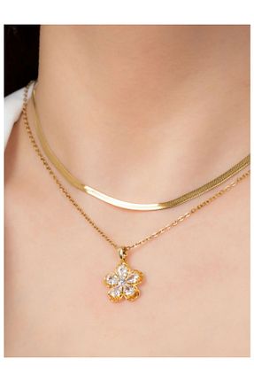 گردنبند استیل ( فولاد ) طلائی استیل (فولاد) Store - کد 925310282