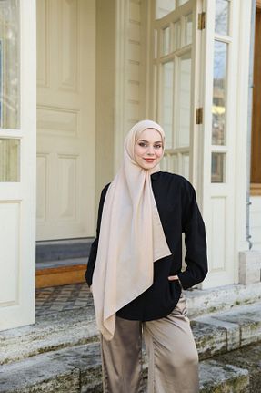 شال بژ زنانه Hint İpek - کد 925323818