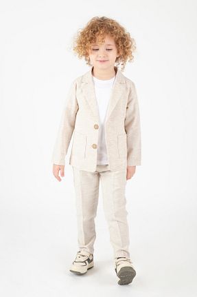 ست بالاتنه و پائین تنه بژ بچه گانه بافتنی Miss Esilay Boutique - کد 925772108