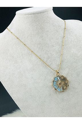گردنبند استیل ( فولاد ) زرد استیل ضد زنگ DS DİAMONDSHOP - کد 925325687