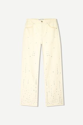 شلوار جین زنانه پاچه گشاد Bershka - کد 925326649