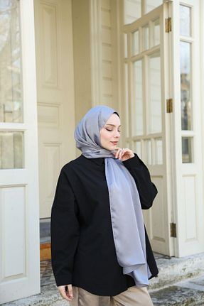 شال طوسی زنانه Hint İpek - کد 925323976
