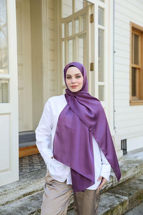 شال بنفش زنانه Hint İpek - کد 925323790
