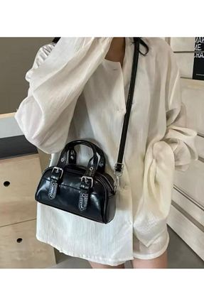کیف دوشی مشکی زنانه چرم مصنوعی larosee - کد 925335301