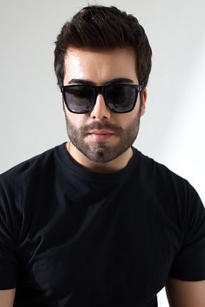 عینک آفتابی مشکی مردانه 54 Lozzo - کد 925351727