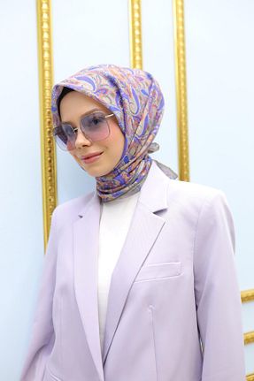 روسری قهوه ای پنبه ای Silk Home - کد 904666926
