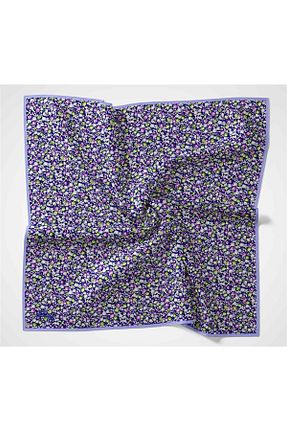 روسری آبی پنبه ای Silk Home - کد 854063089