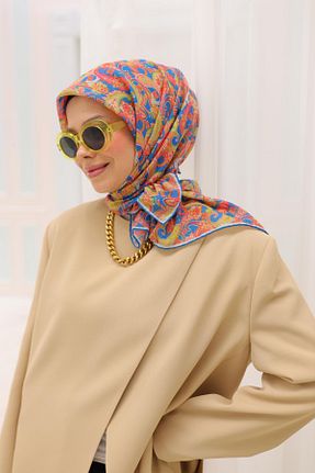 روسری رنگی پنبه ای Silk Home - کد 906021208