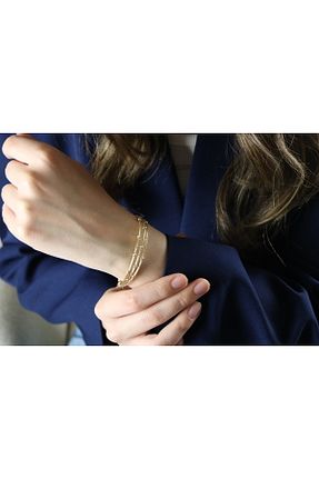 دستبند طلا سبز زنانه 14 عیار NEW