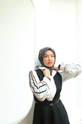 روسری مشکی پنبه ای Silk Home - کد 890813032