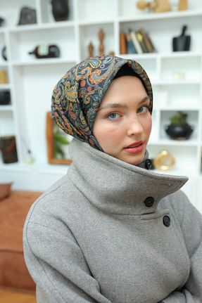 روسری مشکی پنبه ای Silk Home - کد 890812855