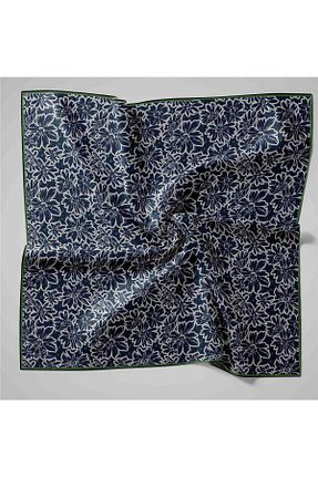 روسری سرمه ای پنبه ای Silk Home - کد 896898332