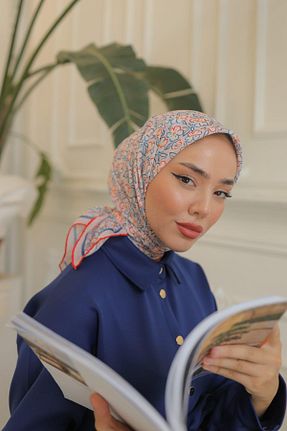 روسری صورتی پنبه ای Silk Home - کد 855990900