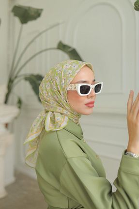 روسری سبز پنبه ای Silk Home - کد 855991408