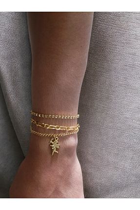 دستبند جواهر زرد زنانه سنگ BRAND COLLECTİON - کد 925355466