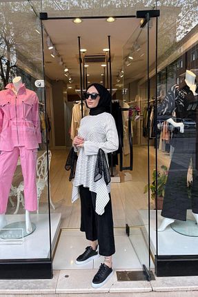 ست بالاتنه و پائین تنه مشکی زنانه بافتنی Beys - کد 901438822
