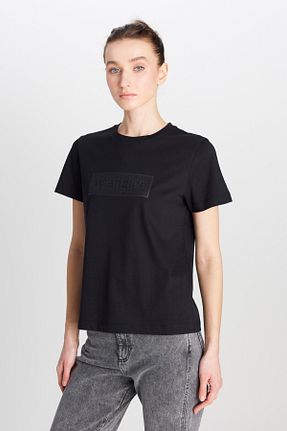 تیشرت مشکی زنانه رگولار Wrangler - کد 925350989
