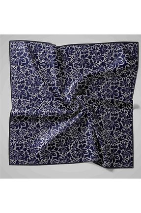 روسری سرمه ای پنبه ای Silk Home - کد 898091634