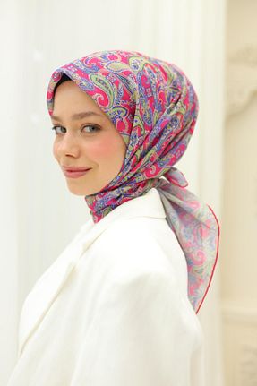 روسری صورتی پنبه ای Silk Home - کد 904667171
