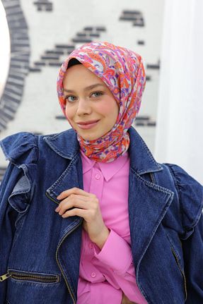 روسری رنگی پنبه ای Silk Home - کد 906021142