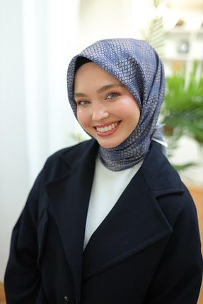 روسری قهوه ای پنبه ای Silk Home - کد 887246363