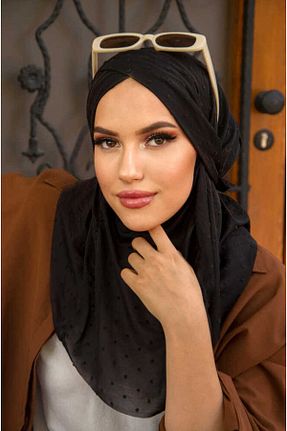 کلاه شنای حجاب مشکی زنانه Aişe Tesettür - کد 681631452
